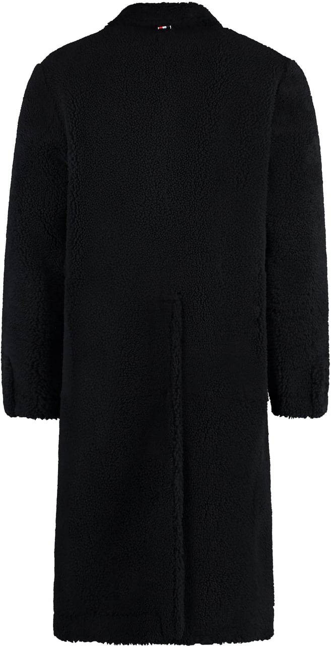 Thom Browne Shearling overcoat Navy