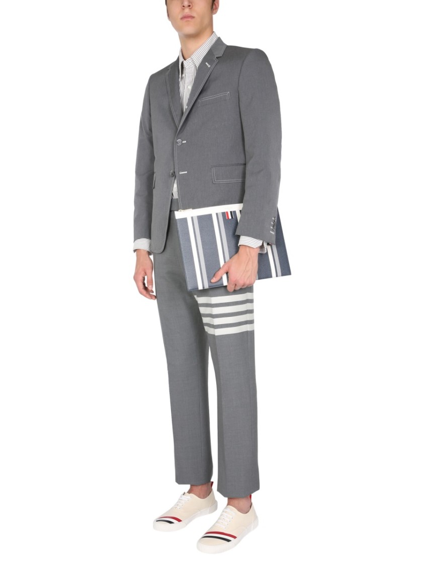 Thom Browne Classic Pants With Martingale Grijs