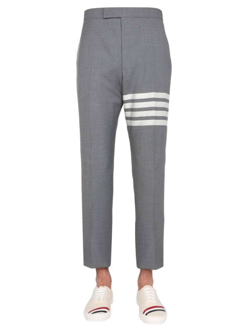Thom Browne Classic Pants With Martingale Grijs