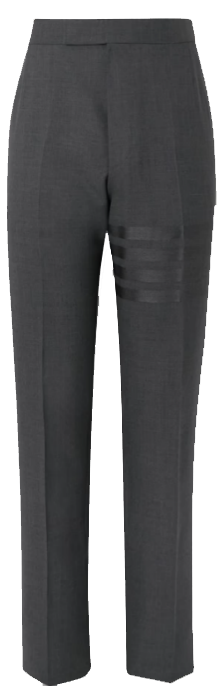 Thom Browne Trousers Grigio Antracite Grijs