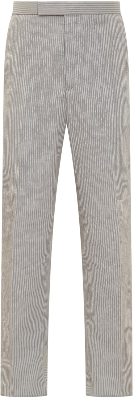 Thom Browne Pantalone Seersucker Grijs
