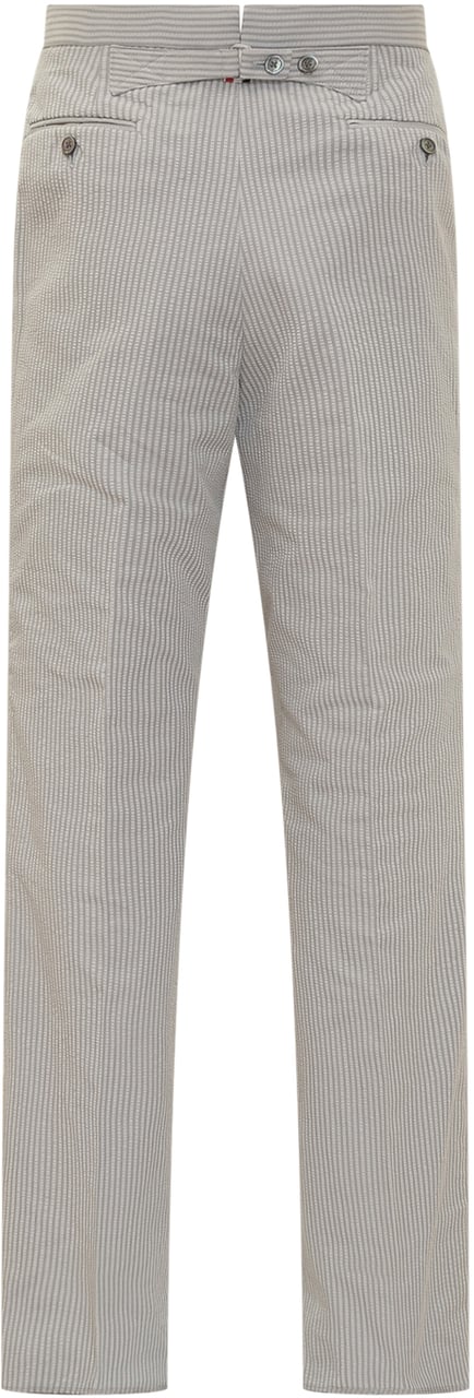 Thom Browne Pantalone Seersucker Grijs