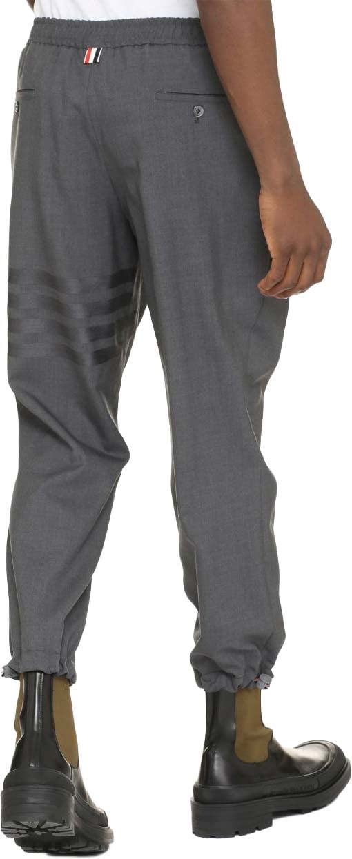 Thom Browne Trousers Grigio Antracite Donkergrijs
