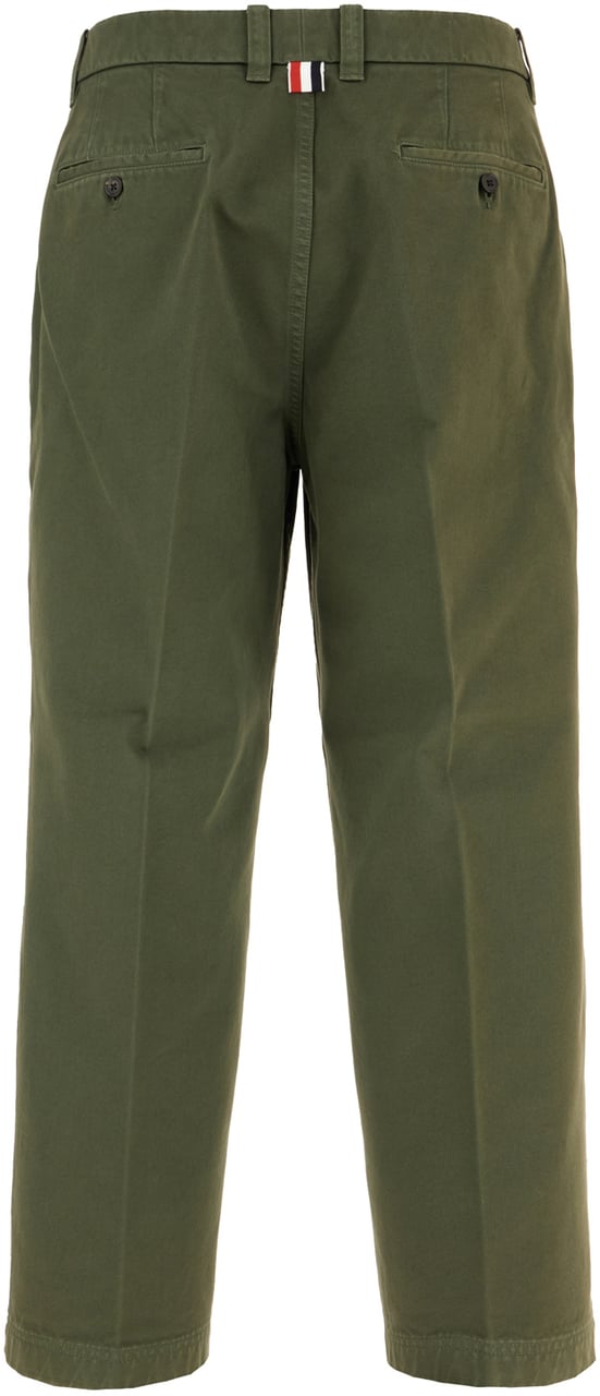 Thom Browne Thom Browne Green cotton pants Groen