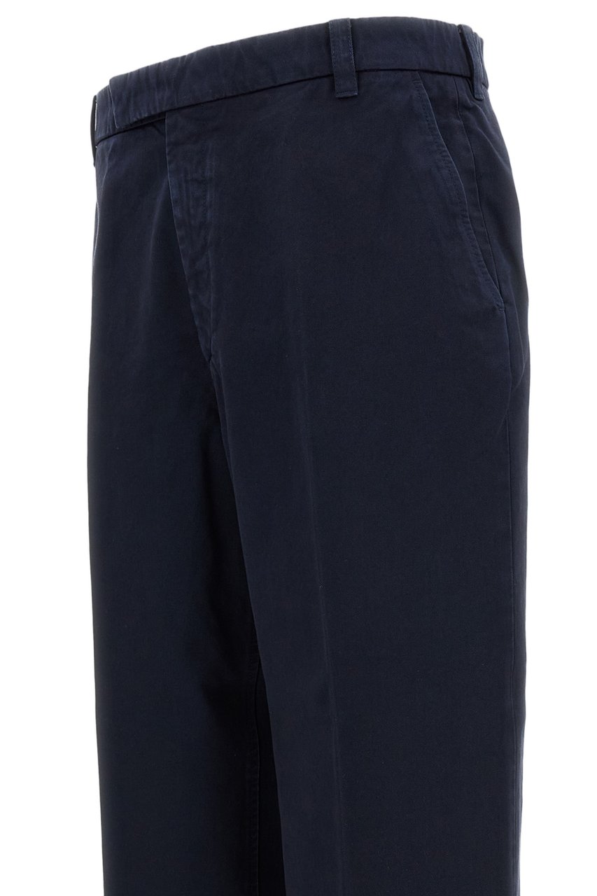 Thom Browne Utility Chino Trouser with Signature Shortened Hem Blauw