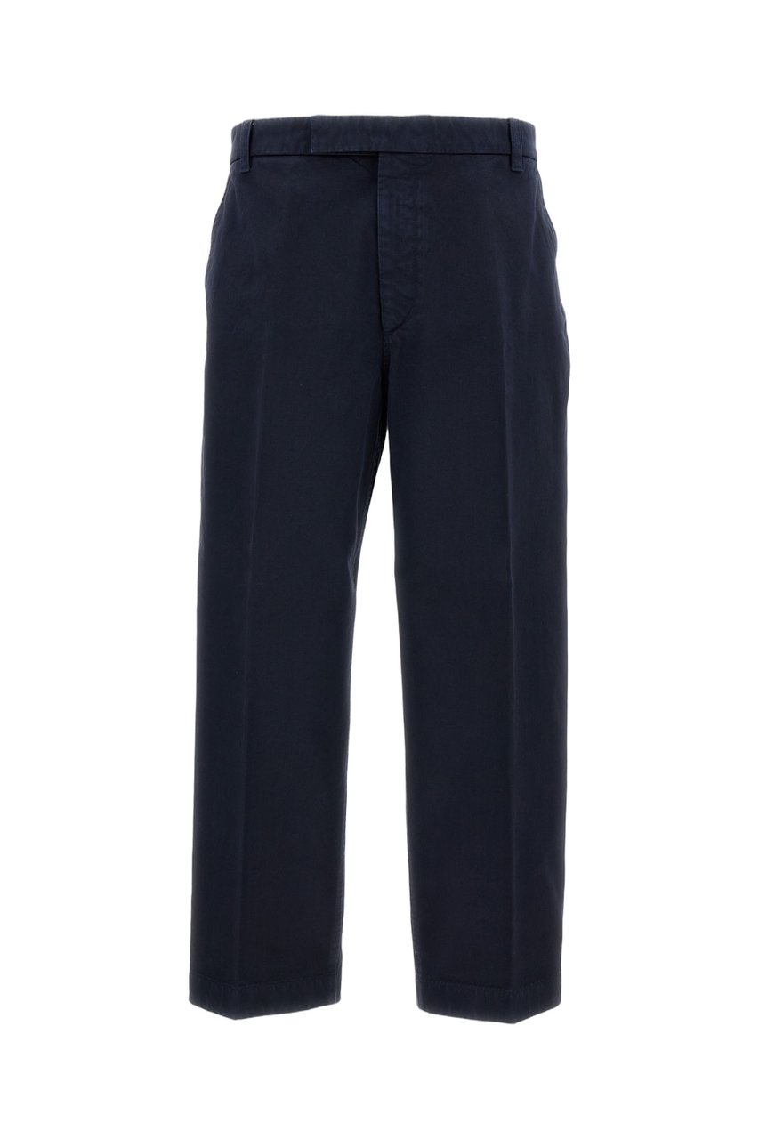 Thom Browne Utility Chino Trouser with Signature Shortened Hem Blauw