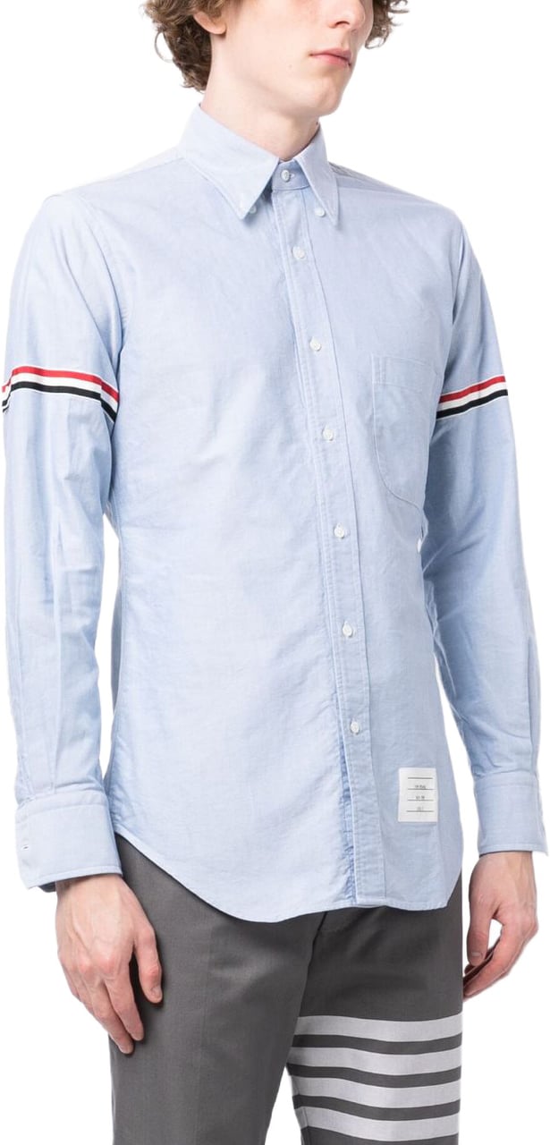Thom Browne Shirts Light Blue Lichtblauw