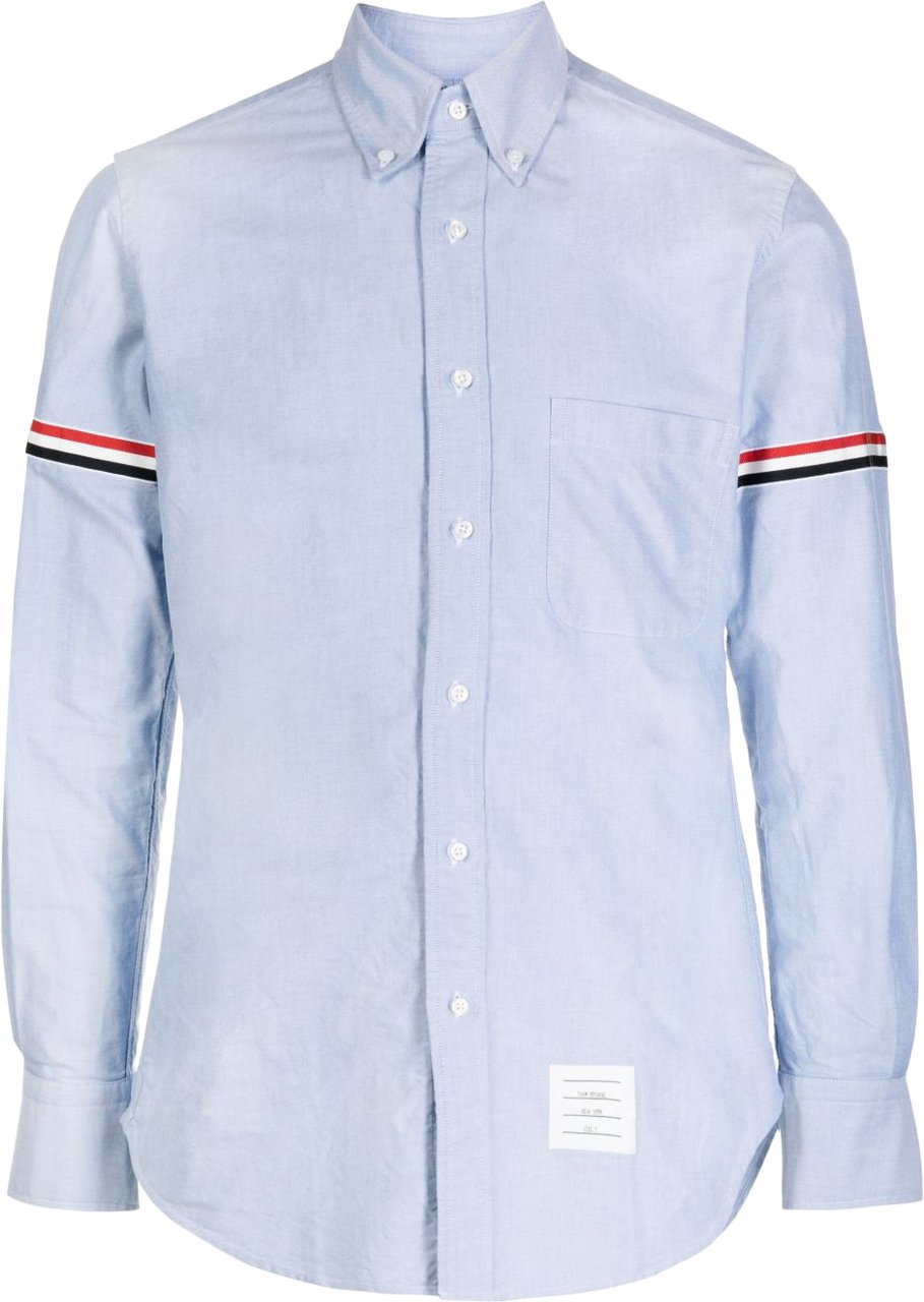Thom Browne Shirts Light Blue Lichtblauw
