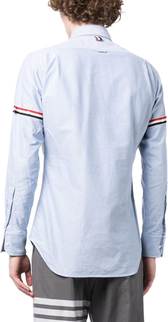 Thom Browne Shirts Light Blue Lichtblauw