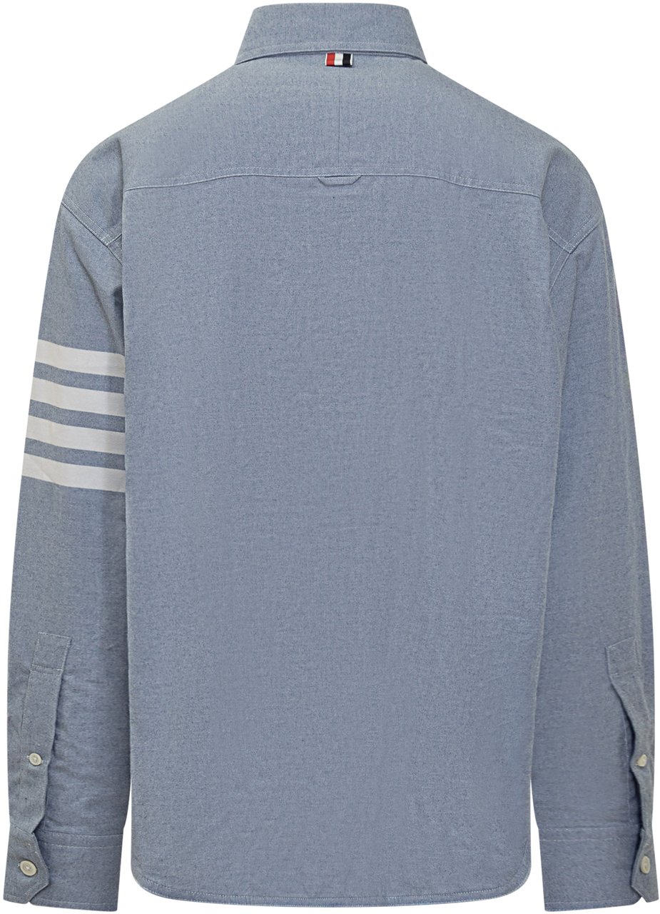 Thom Browne Thom Browne Light blue cotton shirt Lichtblauw
