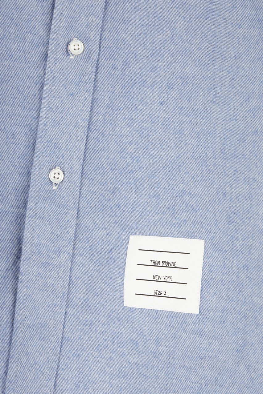Thom Browne Thom Browne Light blue cotton shirt Lichtblauw