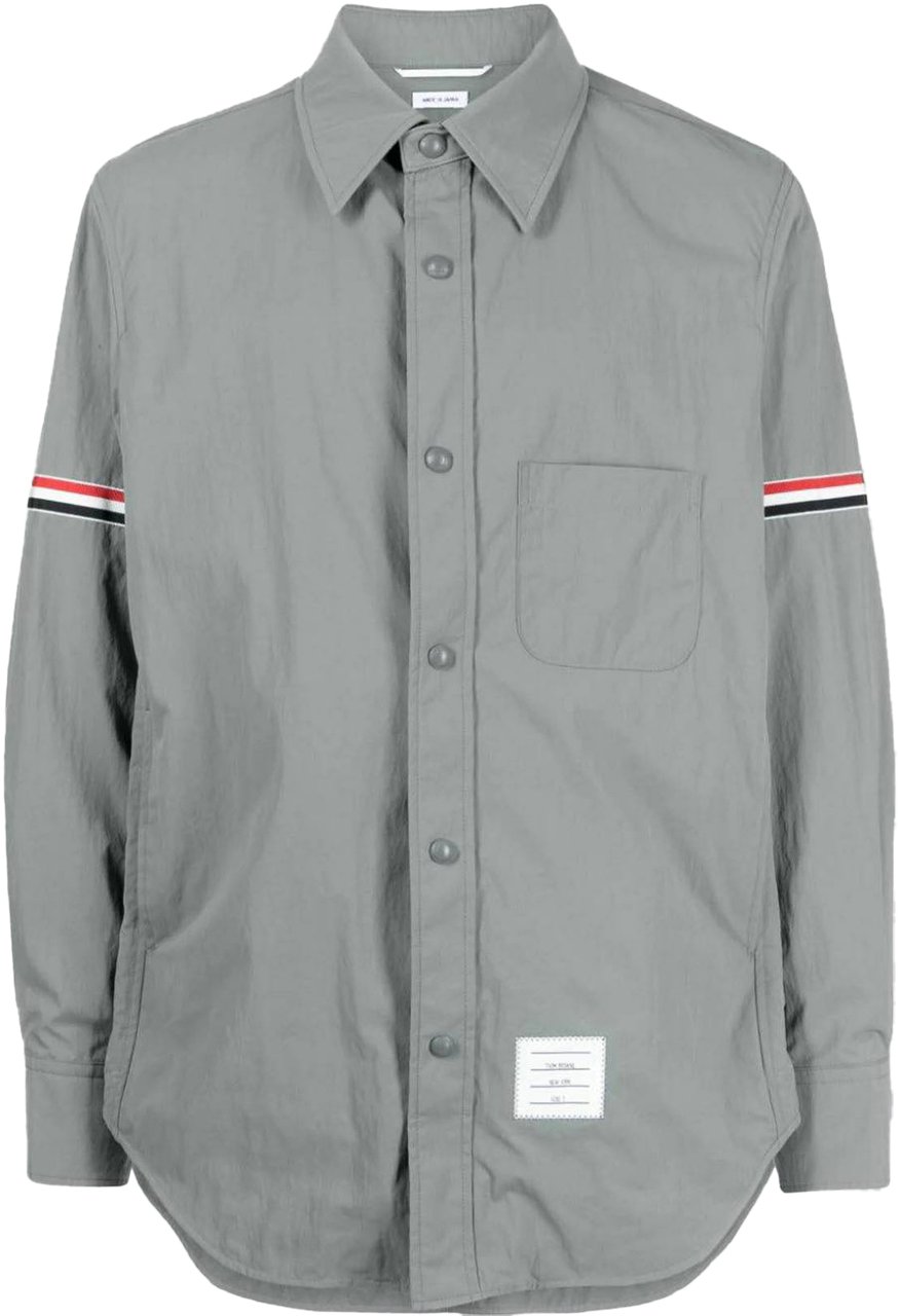 Thom Browne NYLON ARMBAND SHIRT JACKET Grijs