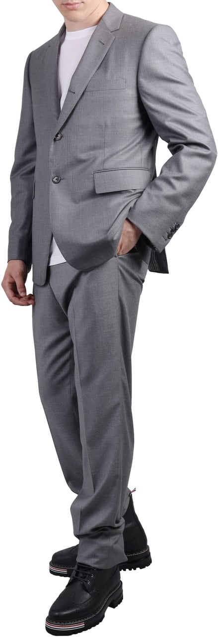 Thom Browne Super 120'S Twill Grey Grijs