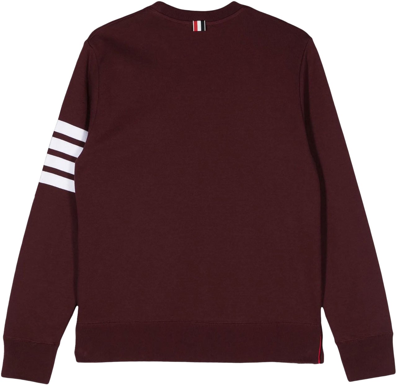 Thom Browne CLASSIC LOOPBACK WITH ENGINEERED 4 BAR CLASSIC CREWNECK Rood