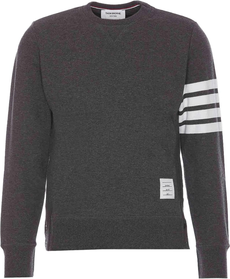 Thom Browne CLASSIC LOOPBACK 4 BAR SWEATER Donkergrijs