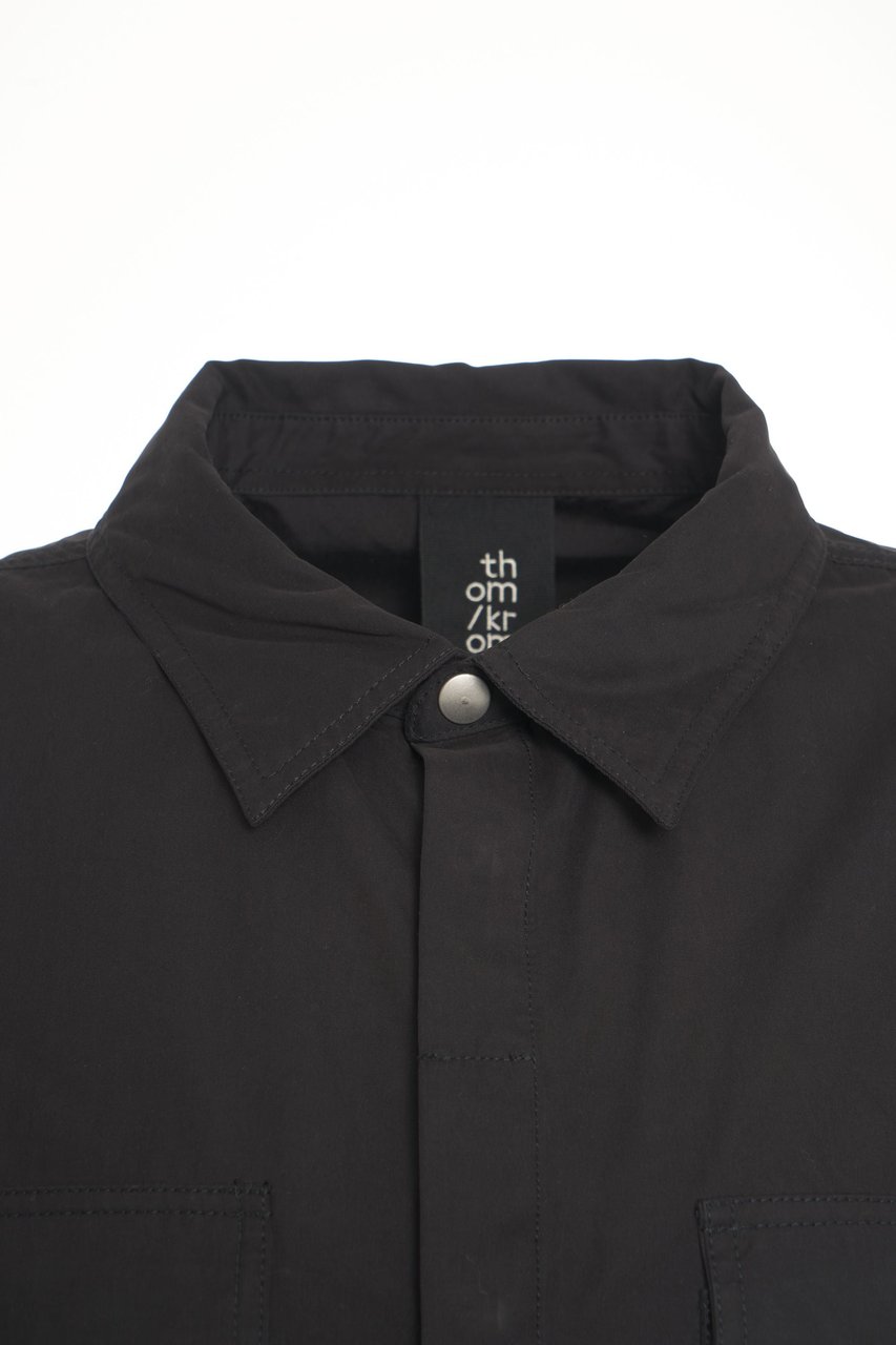 Thom Krom Shirt with chest pockets Zwart