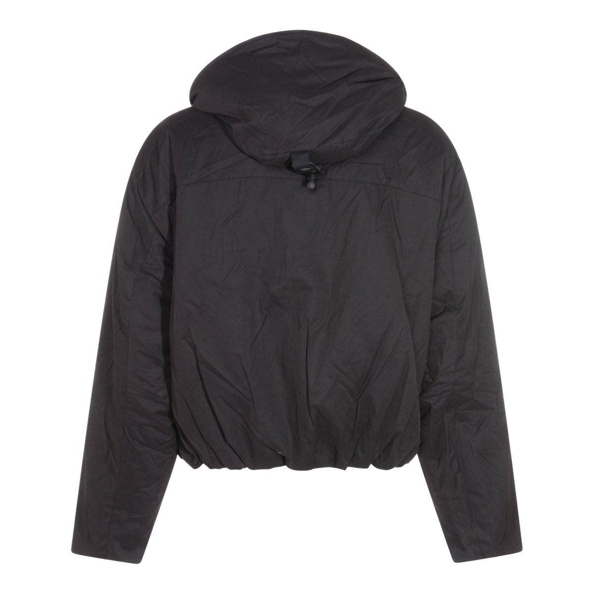 Thom Krom Black Jacket With Silver Zip Closure Zwart