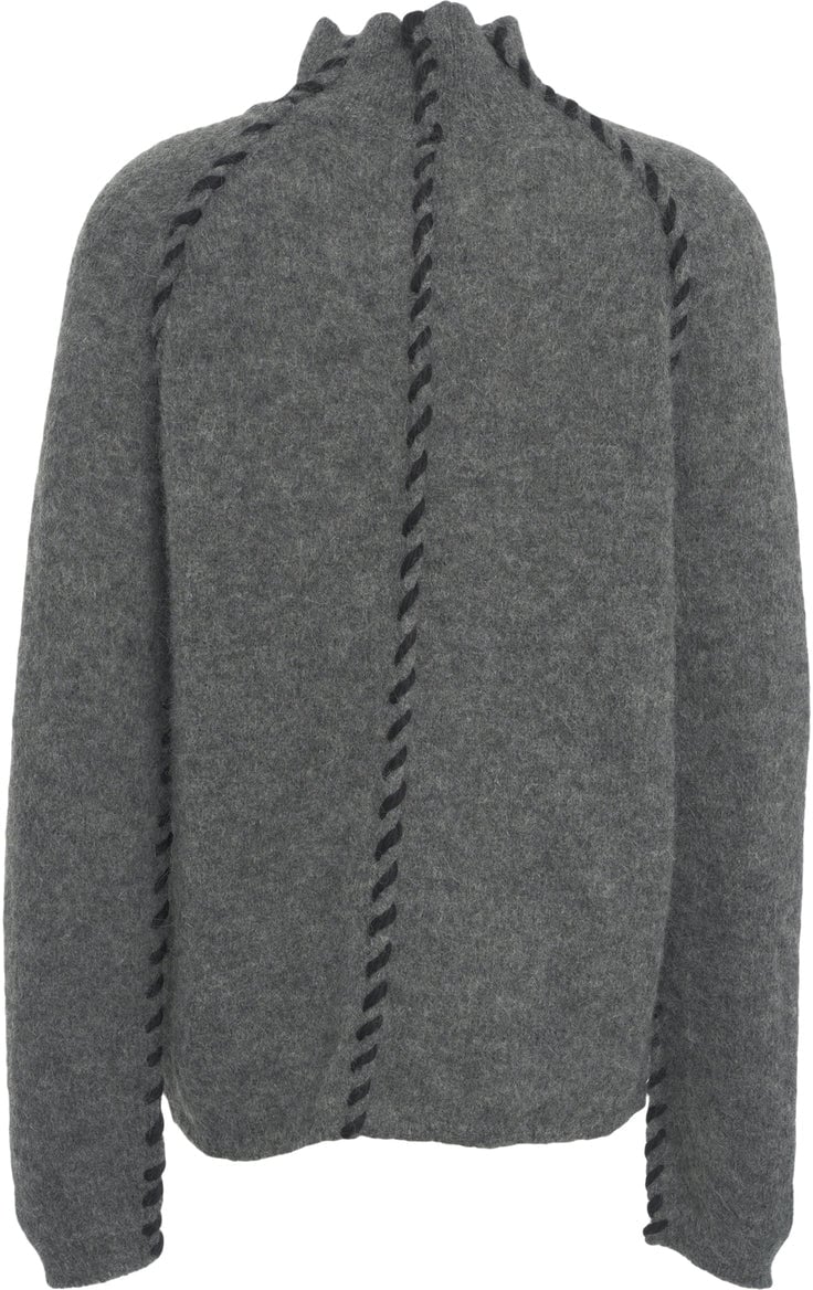 Thom Krom Sweater with decorative seams Grijs