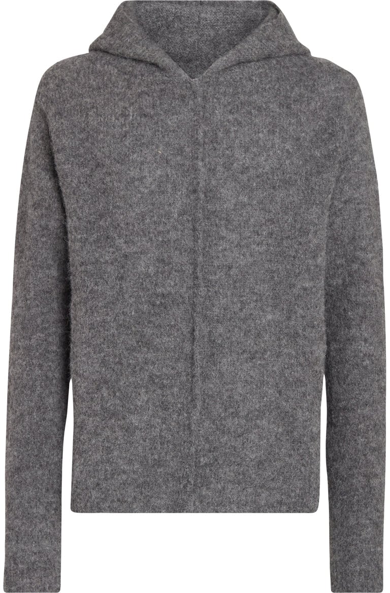 Thom Krom Knit sweater with hood Grijs