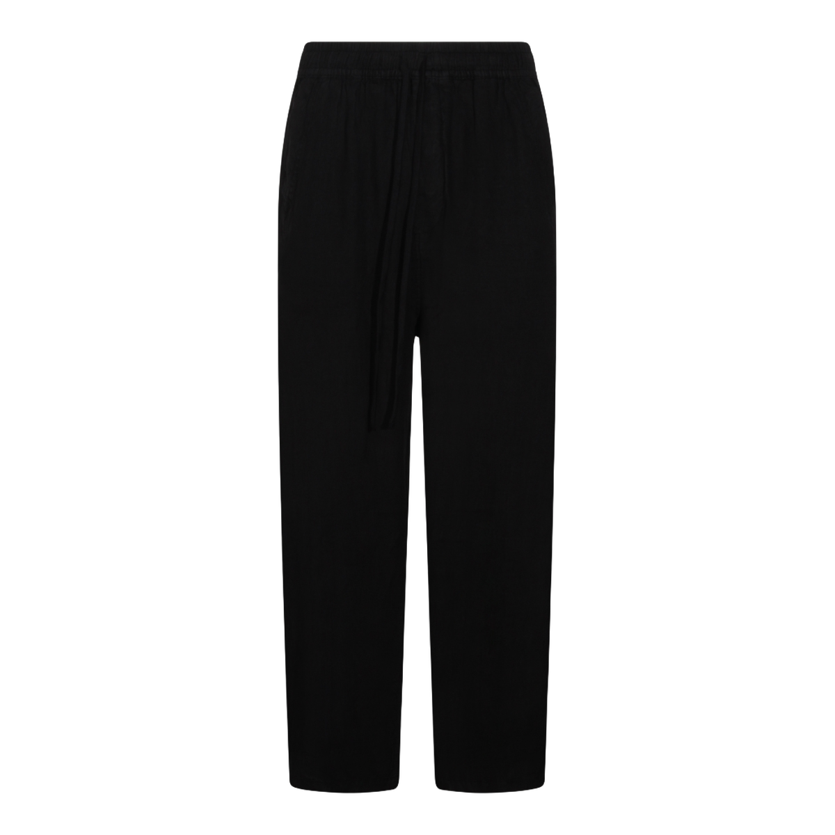 Thom Krom Straight-Leg Black Trousers with Minimalist Design Zwart