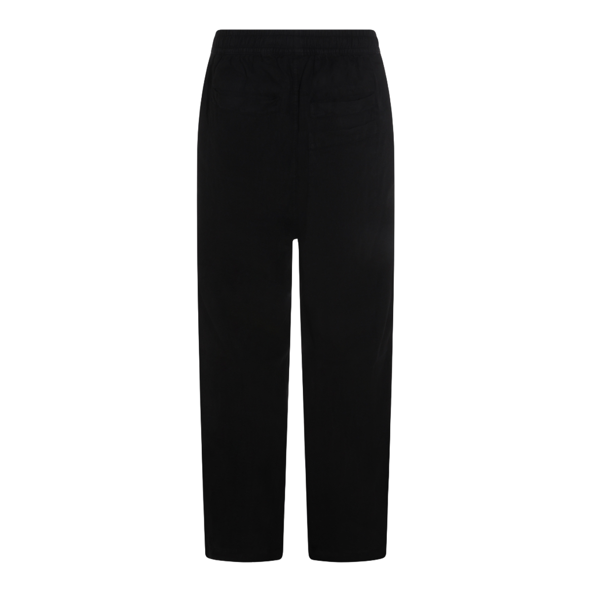 Thom Krom Straight-Leg Black Trousers with Minimalist Design Zwart