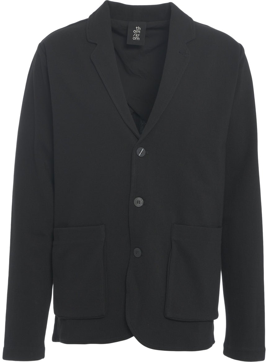 Thom Krom Knit single-breasted blazer Zwart