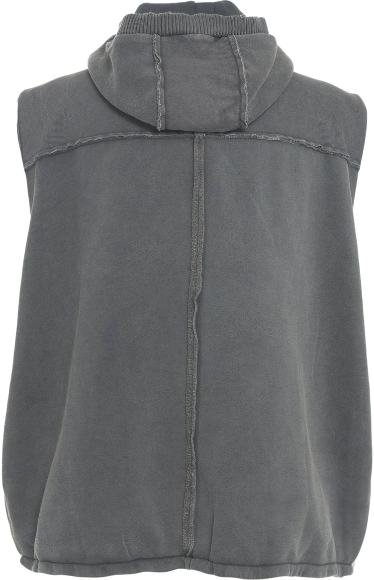 Thom Krom Sleeveless hoodie Beige