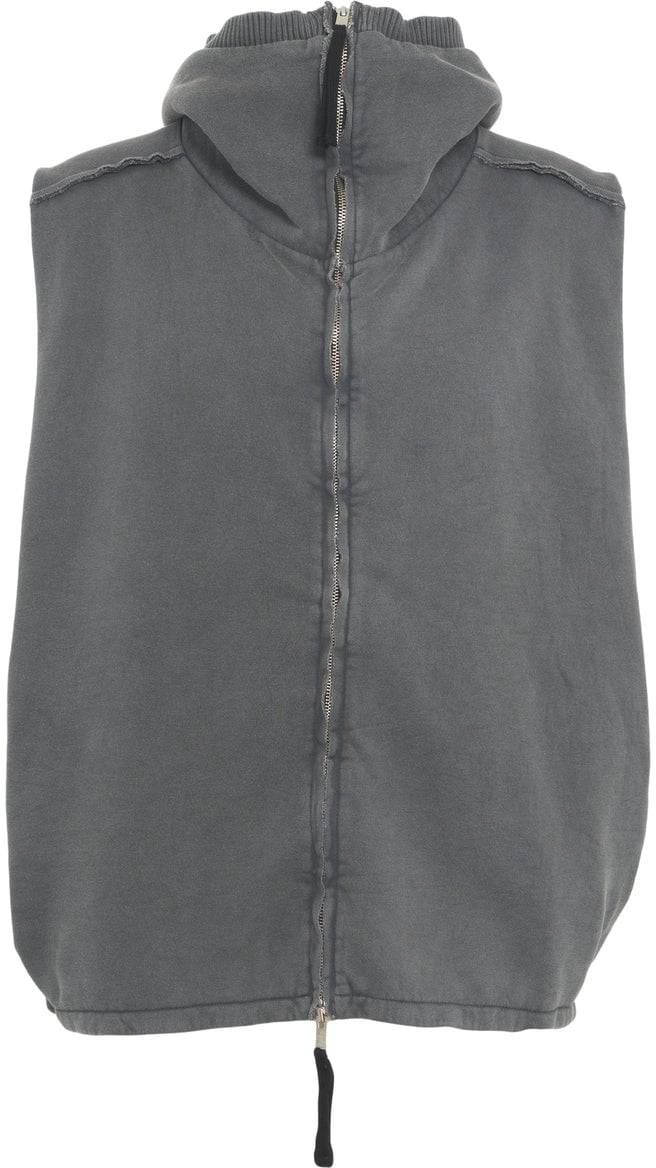 Thom Krom Sleeveless hoodie Beige