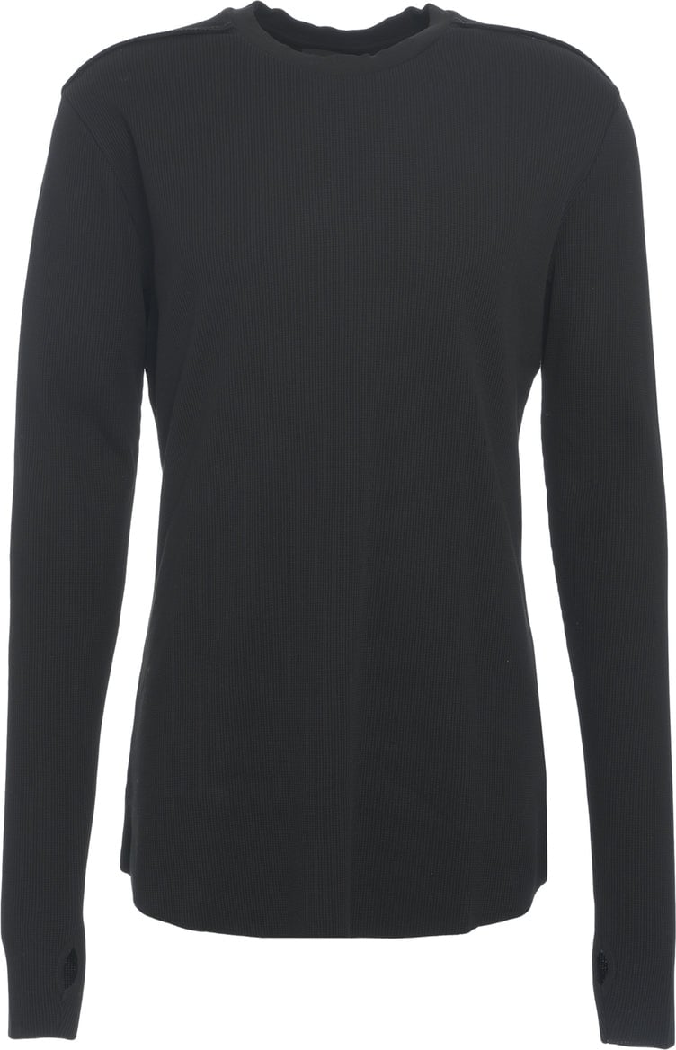 Thom Krom Knit sweater with thumbholes Zwart
