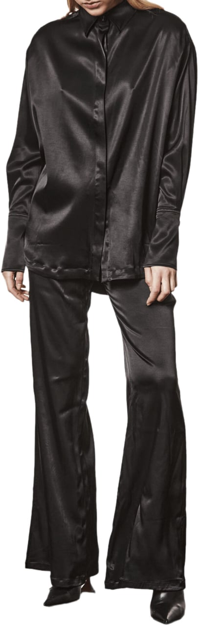Thom Krom SATIN SHIRT Zwart