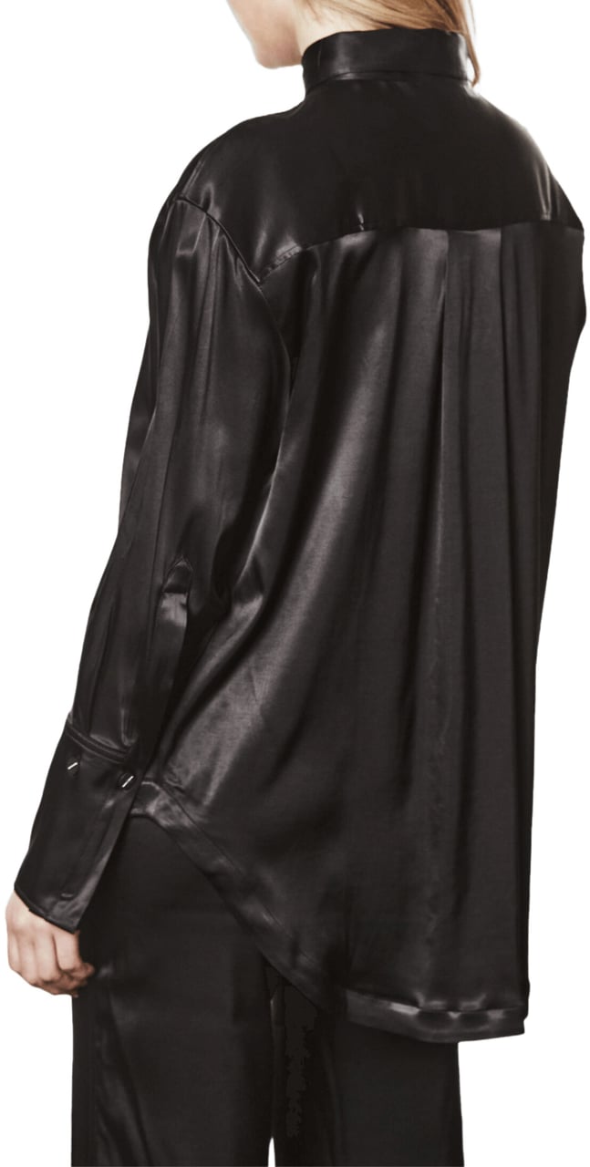 Thom Krom SATIN SHIRT Zwart