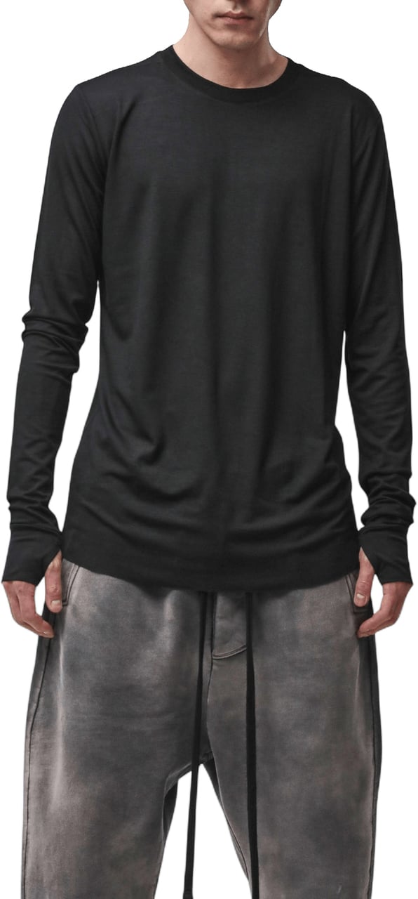 Thom Krom M TS 970 LONG SLEEVE T-SHIRT Zwart
