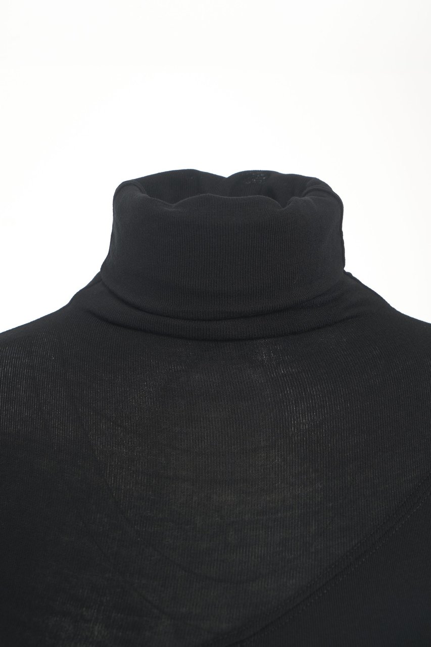 Thom Krom Maxi dress with turtleneck Zwart