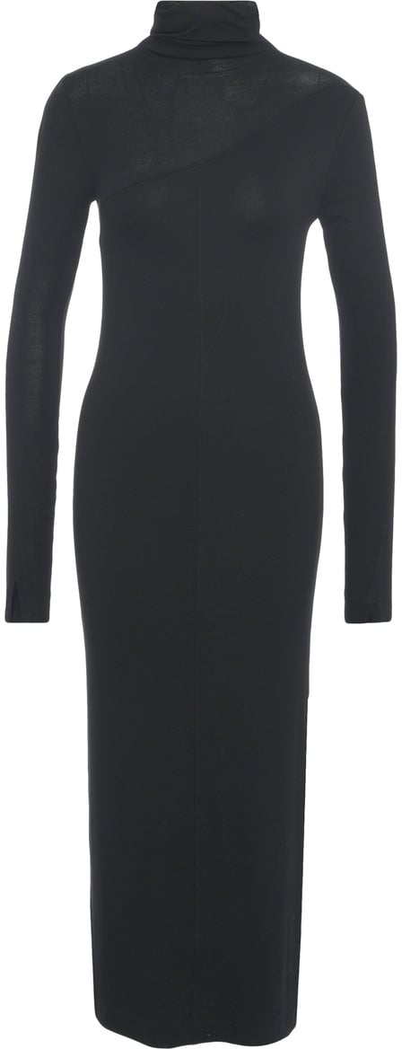 Thom Krom Maxi dress with turtleneck Zwart