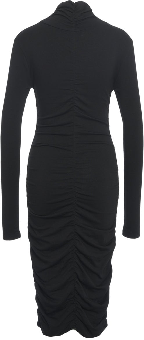 Thom Krom Midi dress with cut-outs and turtleneck Zwart