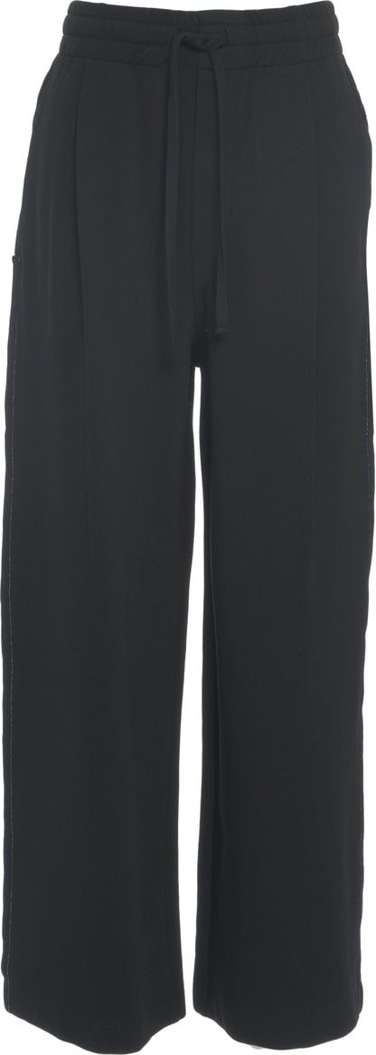 Thom Krom Jogging pants with wide leg Zwart