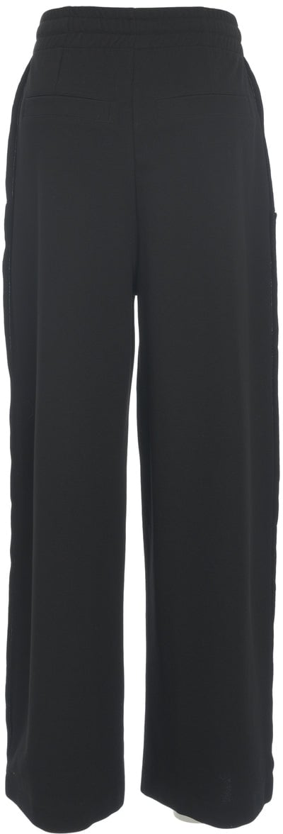 Thom Krom Jogging pants with wide leg Zwart
