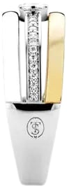 Ti Sento Ti Sento Ring 12094ZY/56 Zilver Bi Color Maat 56 Zilver