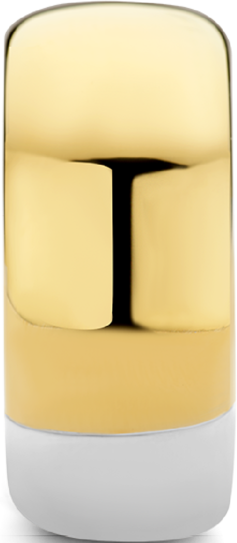 Ti Sento Ti Sento Ring 12234SY/54 Zilver met Geelgouden Plating 10mm Maat 54 Goud
