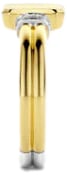 Ti Sento Ring 12240ZY/54 Zilver met Geelgouden Plating Zegel Maat 54 Goud