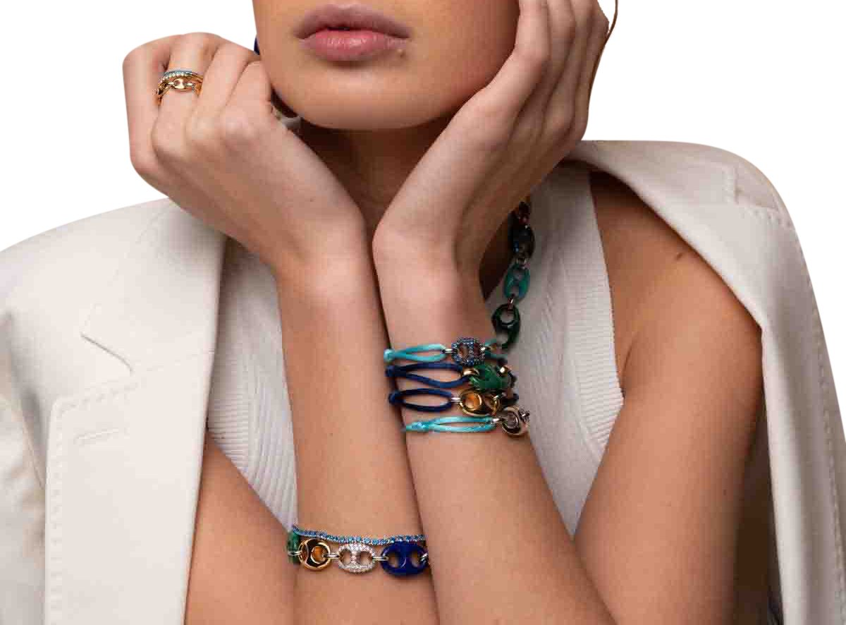 Ti Sento Ti Sento Ring 12256SY/54 zilver schakel ring bicolor goldplated Goud