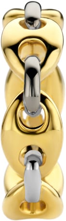 Ti Sento Ti Sento Ring 12256SY/54 zilver schakel ring bicolor goldplated Goud