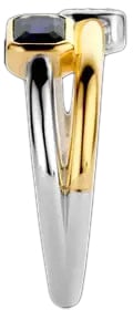 Ti Sento Ti Sento ring 12275BY/54 ring dames "dubbel in Bi color met blauwe baquet en pave gezette stenen Divers