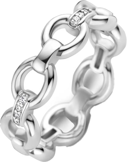 Ti Sento Ti Sento Ring 12292ZI/56 Zilver schakel Zilver