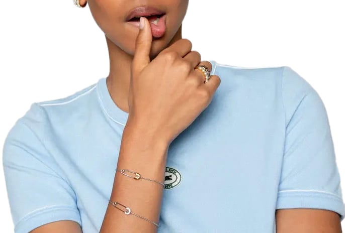 Ti Sento Ti Sento Ring 12322YP/54 Zilver met Goude Plating en Parels Maat 54 Goud