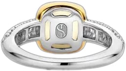 Ti Sento Ti Sento Ring 12331MW/54 Zilver Bi-color met Maansteen en Zirkonia's Maat 54 Zilver