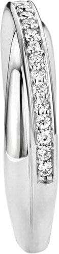 Ti Sento Ti Sento Ring 12343ZY/58 Zilver Bi-color met Zirkonia Maat 58 Zilver