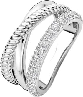 Ti Sento Ti Sento Ring 12422ZI/54 Zilver met Zirkonia Maat 54 Zilver