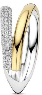Ti Sento Ti Sento Ring 12422ZY/56 Zilver Bi-color met Zirkonia Maat 56 Divers