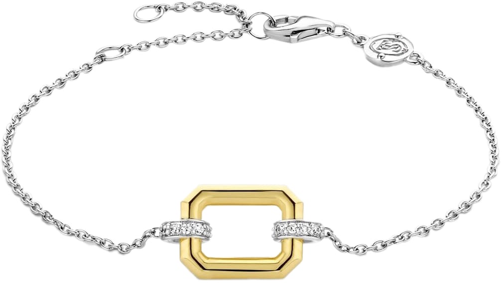 Ti Sento Ti Sento Armband 23021ZY zilver met vergulde schakel Divers